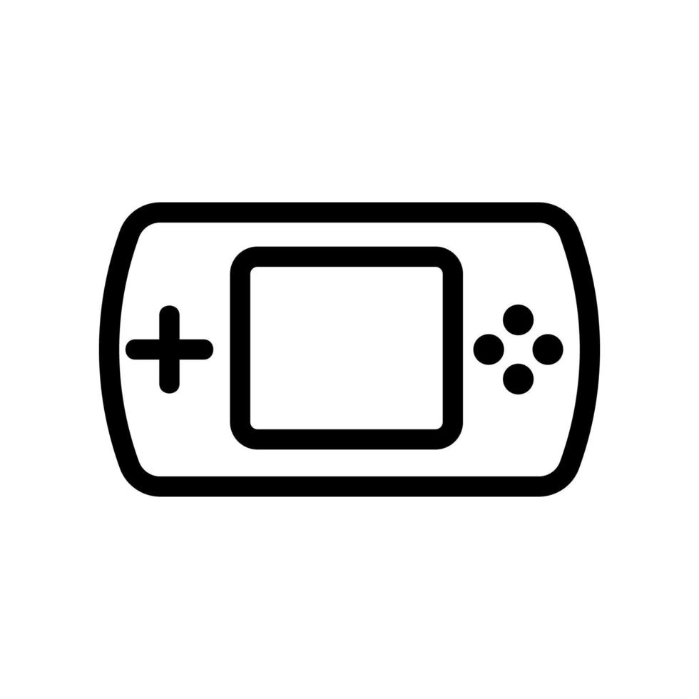 Game joystick icon vector. Isolated contour symbol illustration vector