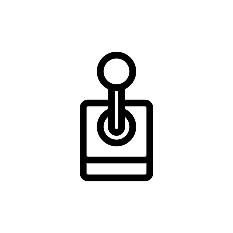 Game joystick icon vector. Isolated contour symbol illustration vector