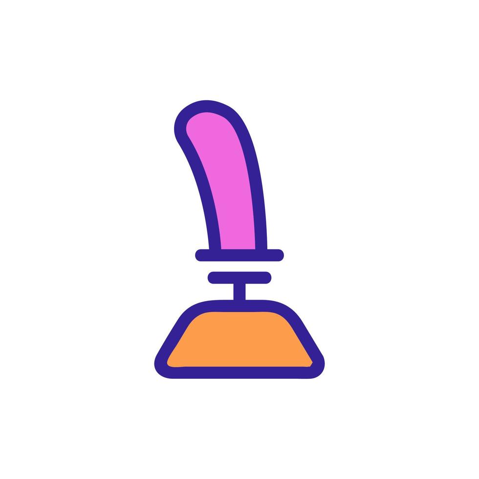 Game joystick icon vector. Isolated contour symbol illustration vector