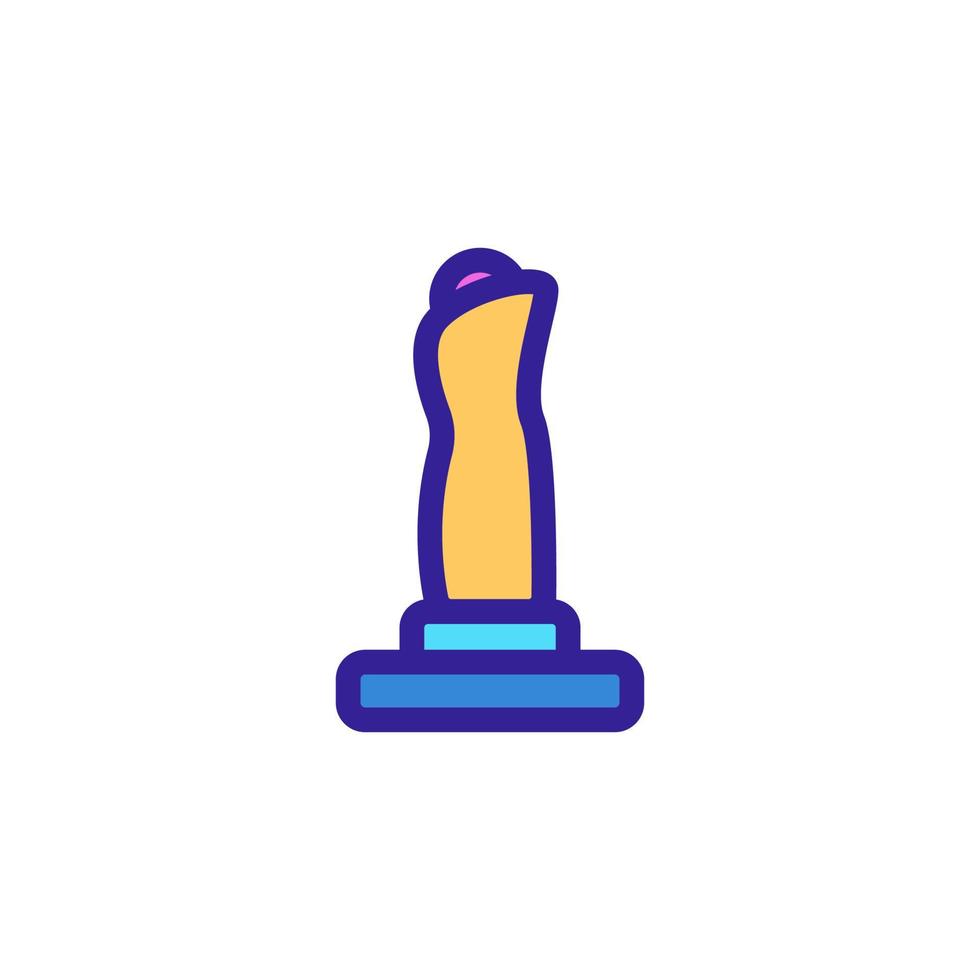 Game joystick icon vector. Isolated contour symbol illustration vector