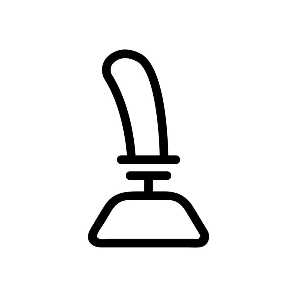 Game joystick icon vector. Isolated contour symbol illustration vector