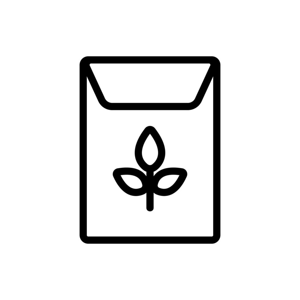 Seeds icon vector. Isolated contour symbol illustration vector