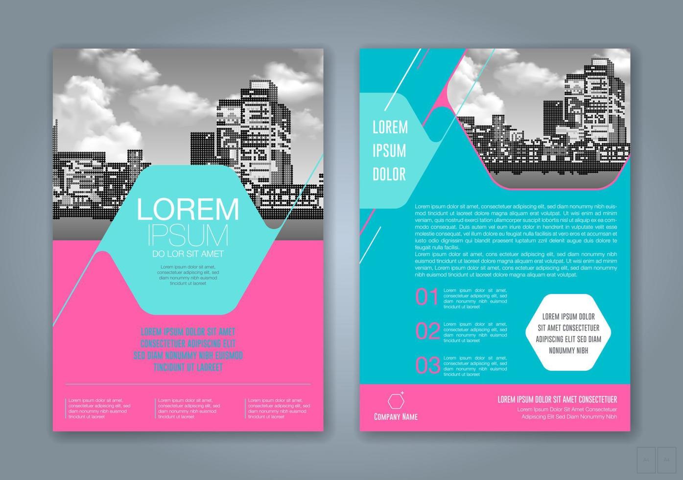 fondo de diseño de formas geométricas mínimas para informe anual de negocios portada de libro folleto folleto cartel vector