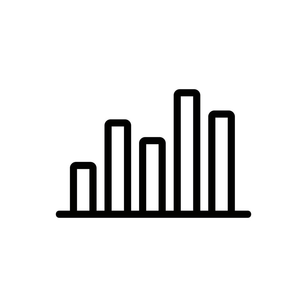 sound wave icon vector. Isolated contour symbol illustration vector