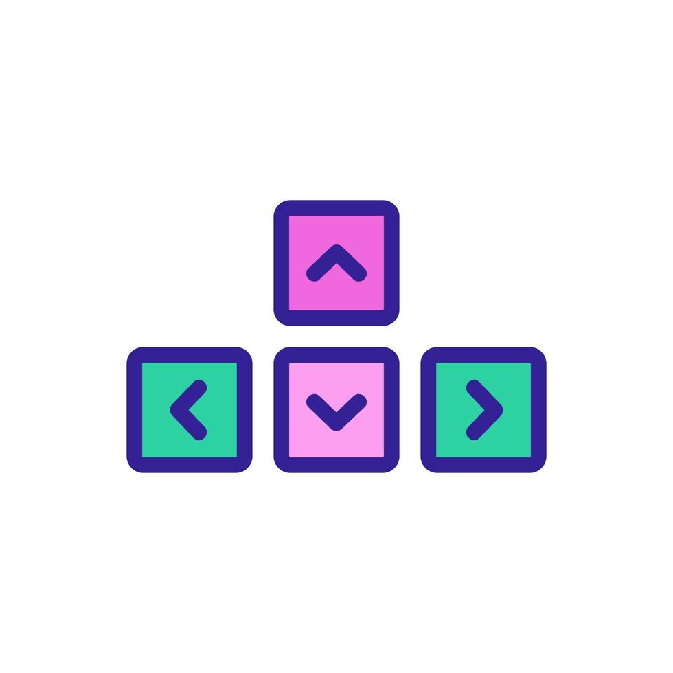 Control game icon vector. Isolated contour symbol illustration vector