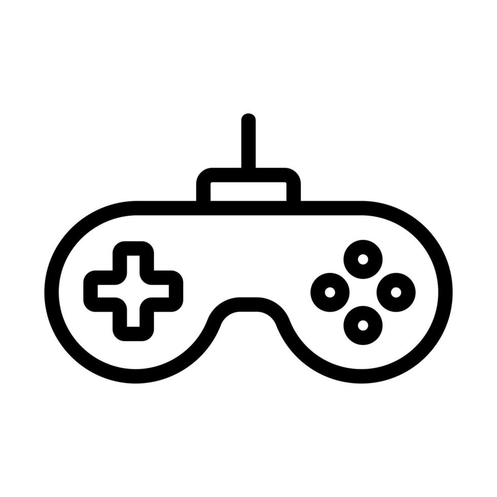 Game joystick icon vector. Isolated contour symbol illustration vector