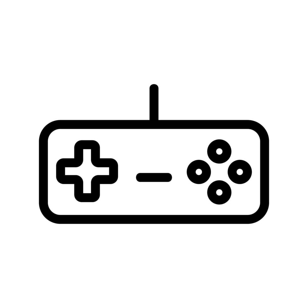 Game joystick icon vector. Isolated contour symbol illustration vector