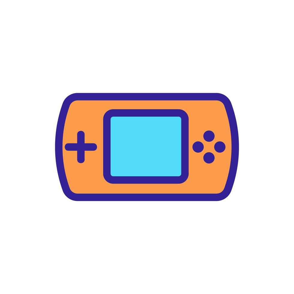 Game joystick icon vector. Isolated contour symbol illustration vector