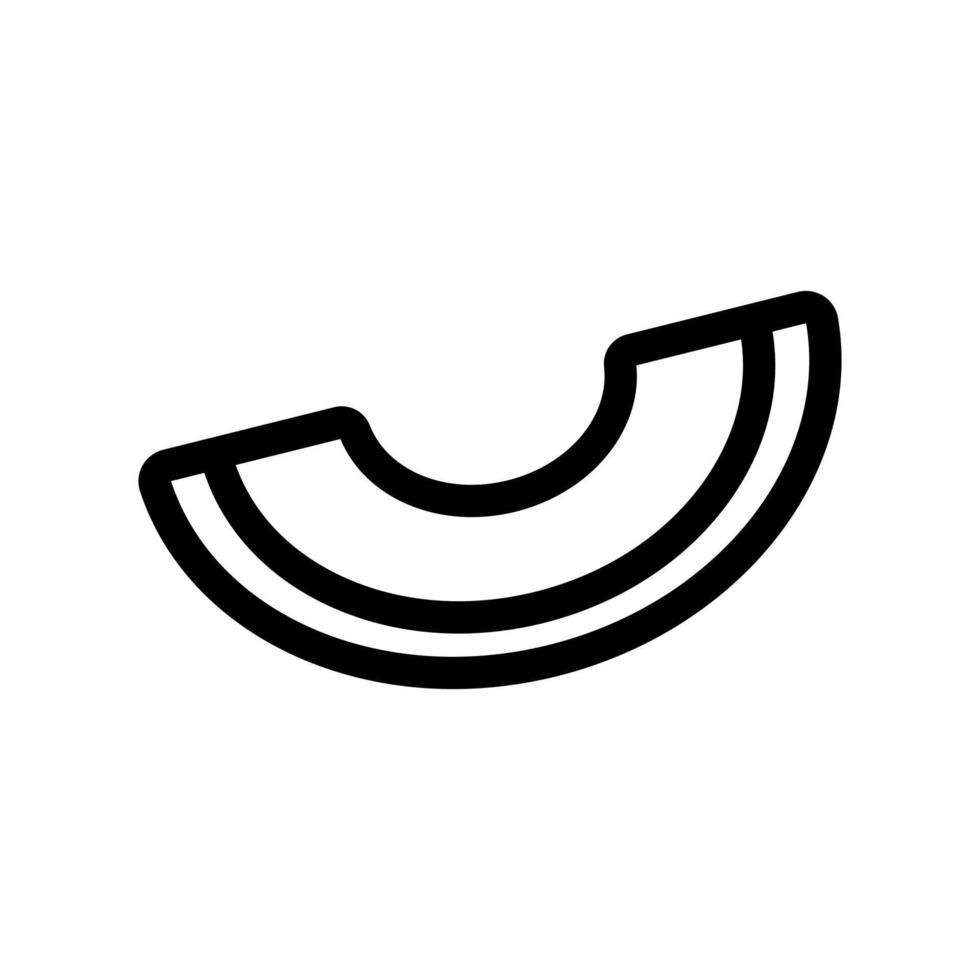chalk melon icon vector. Isolated contour symbol illustration vector