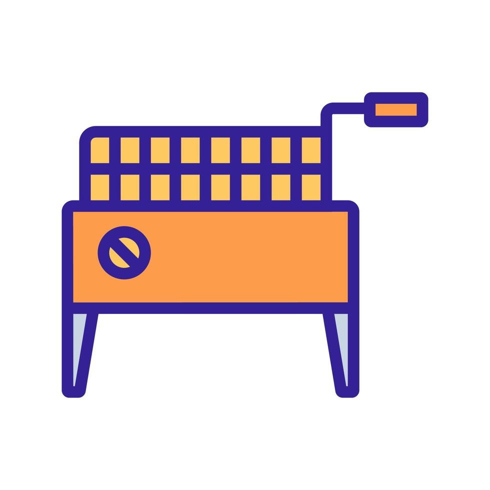gas deep fryer icon vector outline illustration