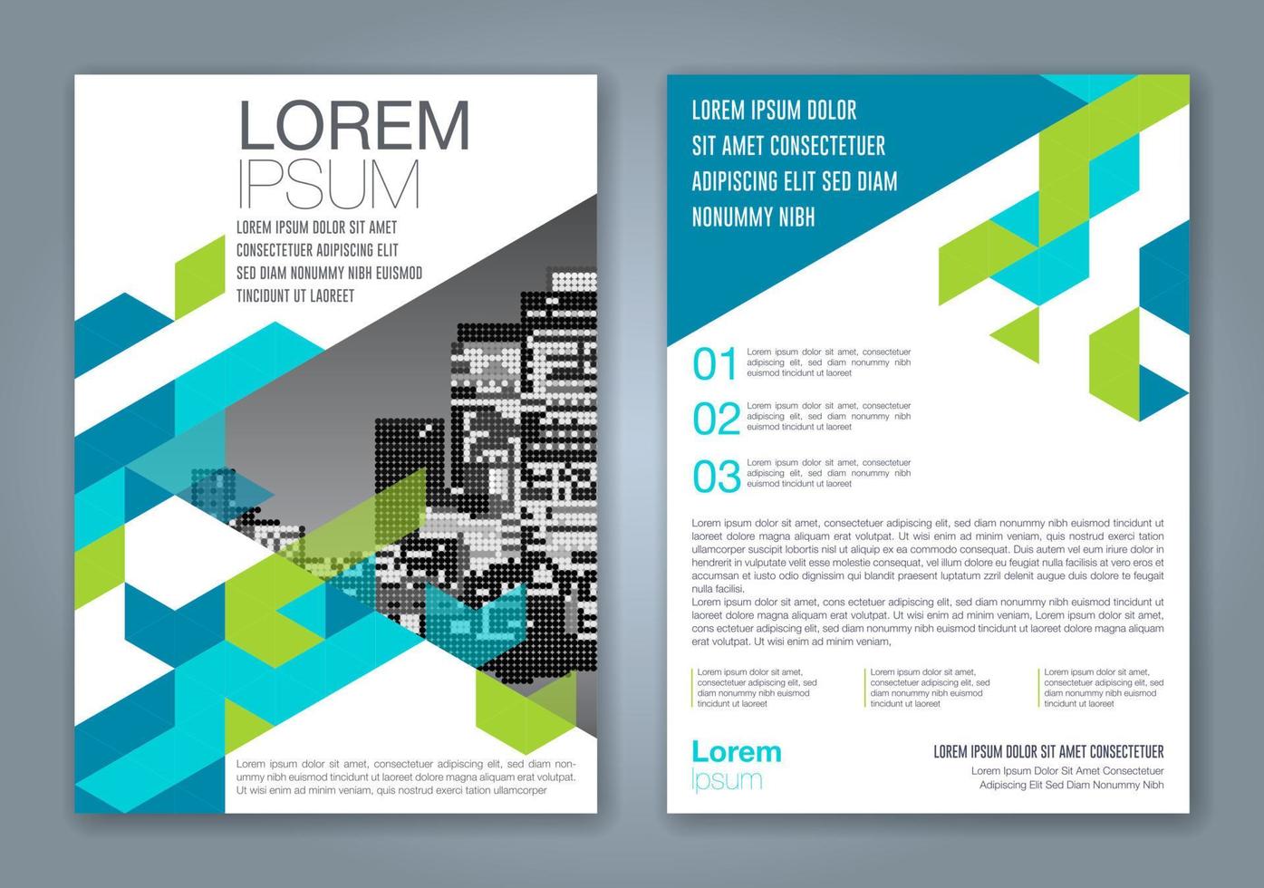 fondo de diseño de formas geométricas mínimas para informe anual de negocios portada de libro folleto folleto cartel vector