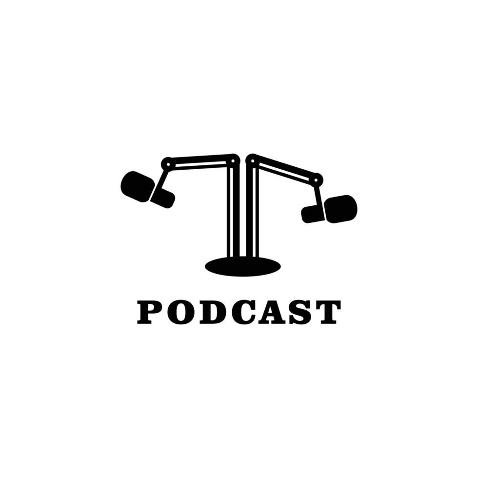 microphone podcast vector design