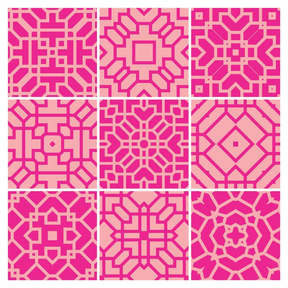 tiles patterns seamless design in Vector illustration Free Vector