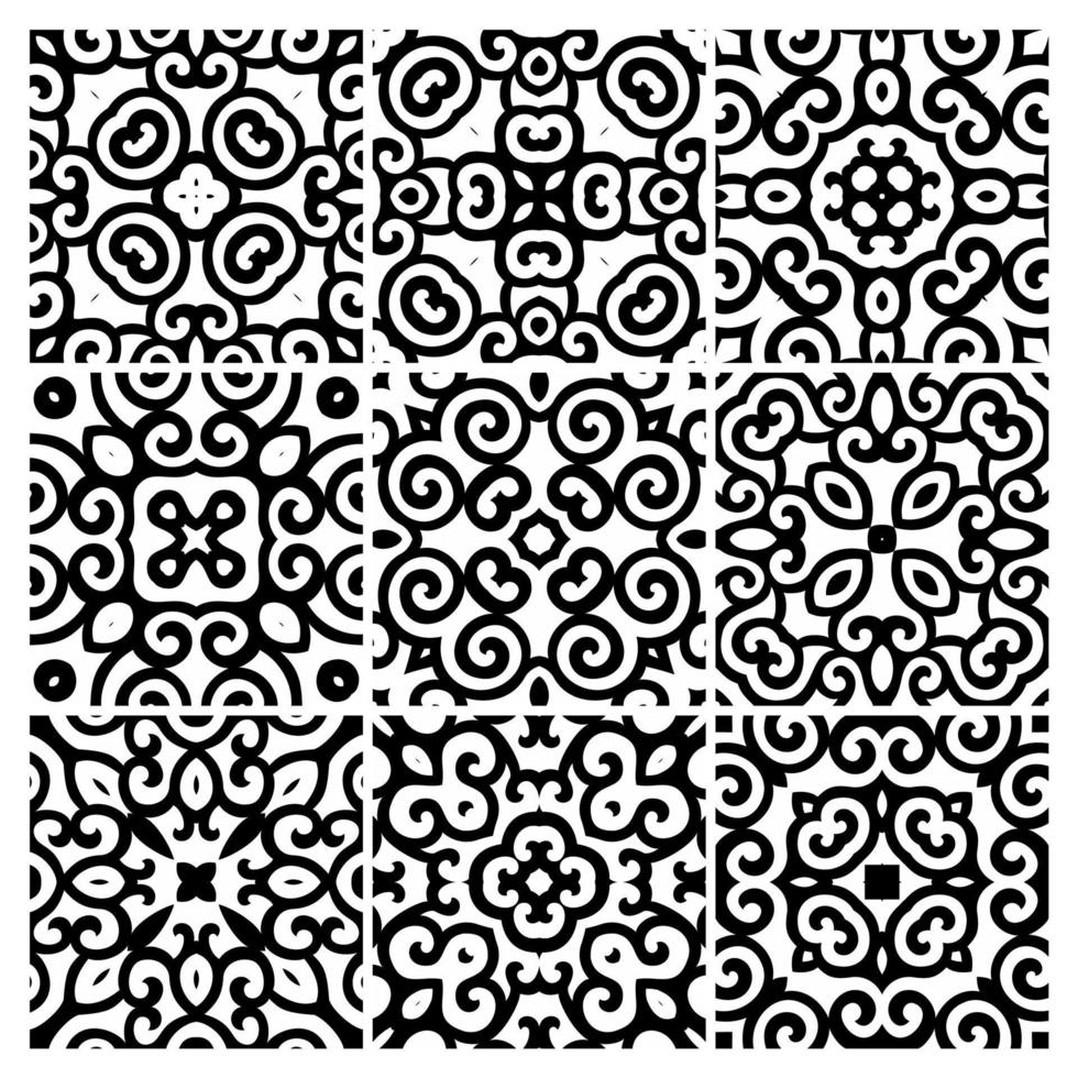 tiles patterns seamless design in Vector illustration Free Vector