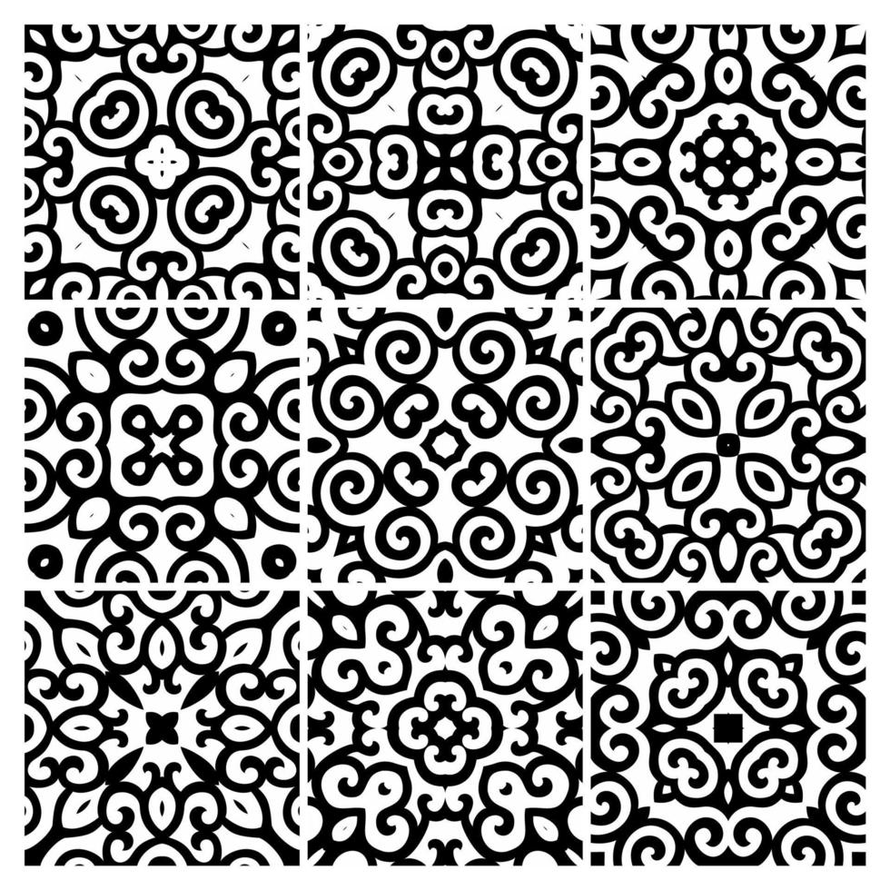 tiles patterns seamless design in Vector illustration Free Vector