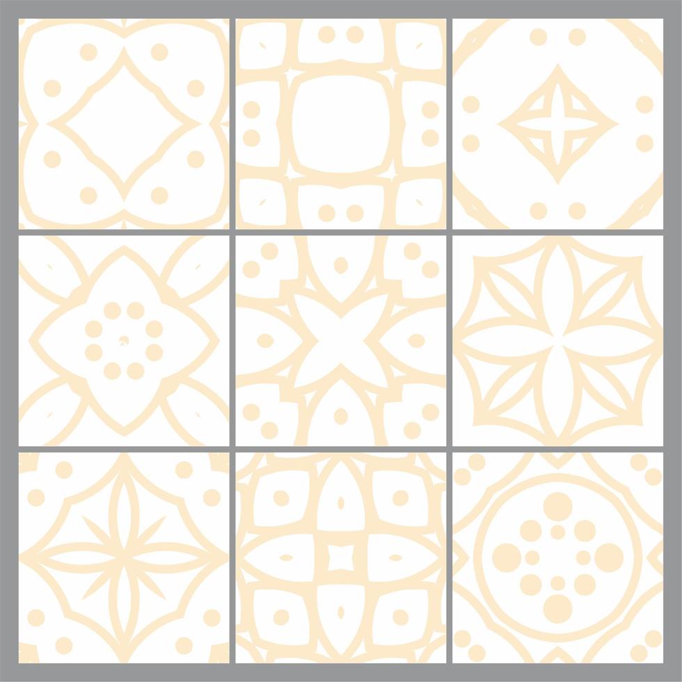 tiles patterns seamless design vector