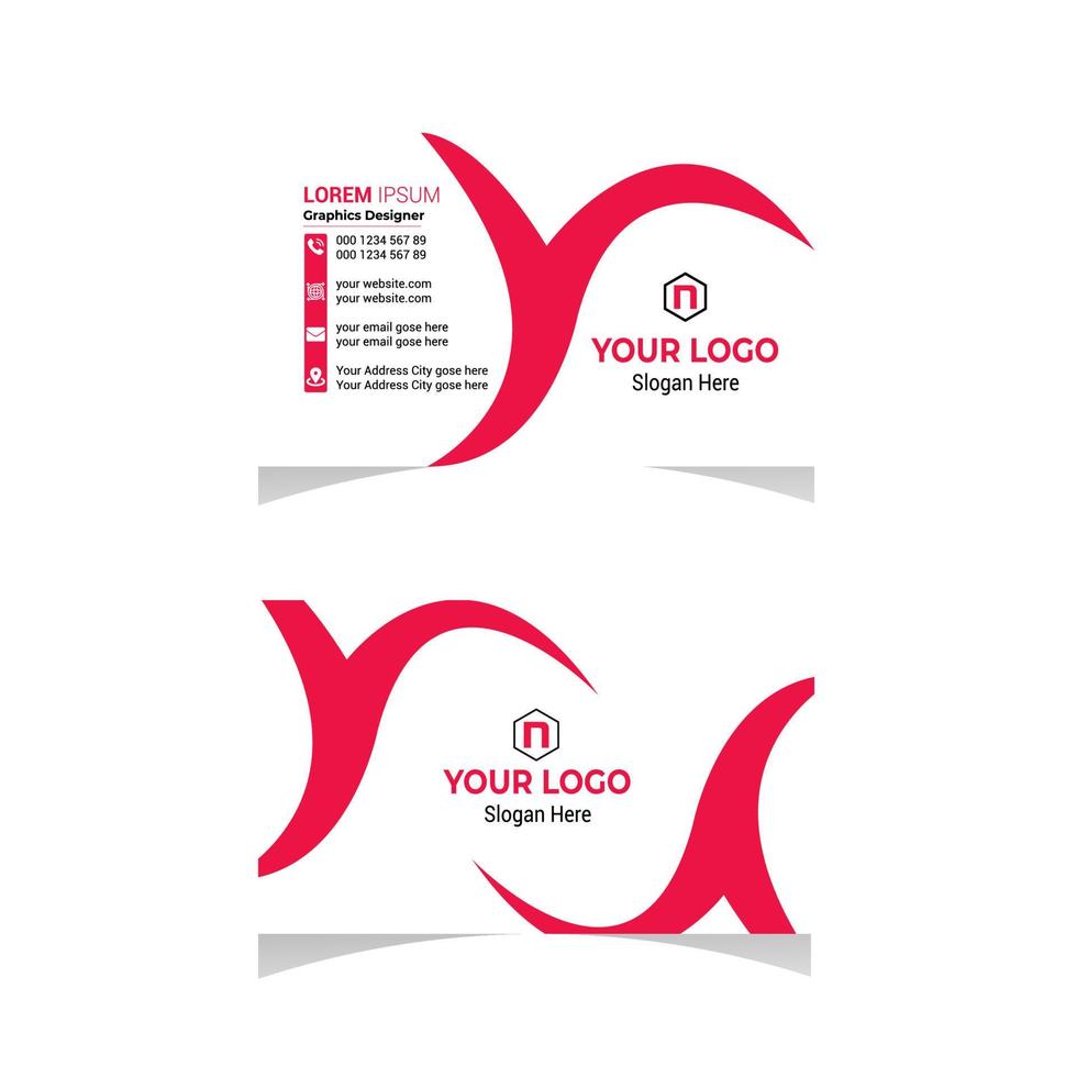 Unique and Creative Professional Business Card Design vector