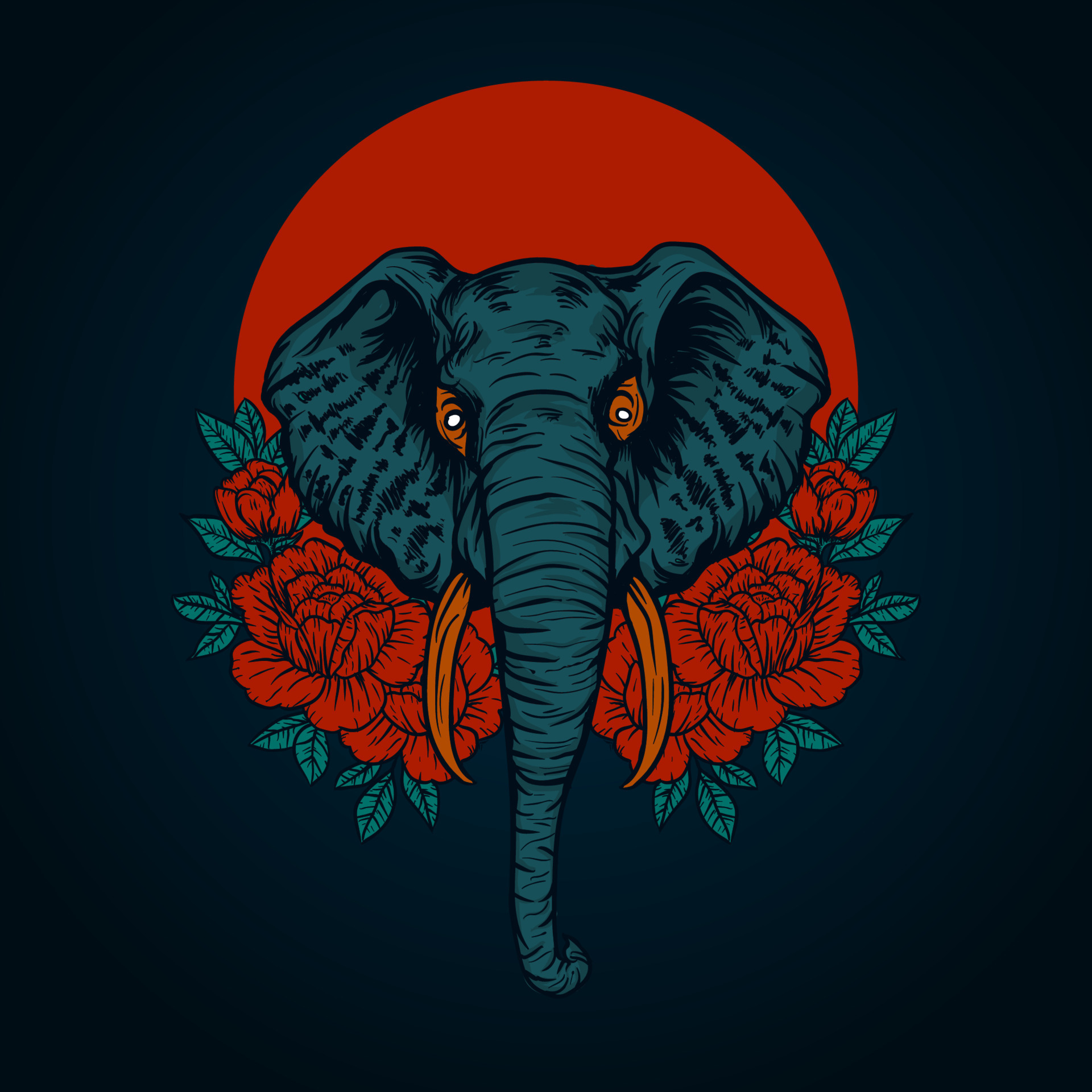 Elephant vector illustration 9937865 Vector Art at Vecteezy