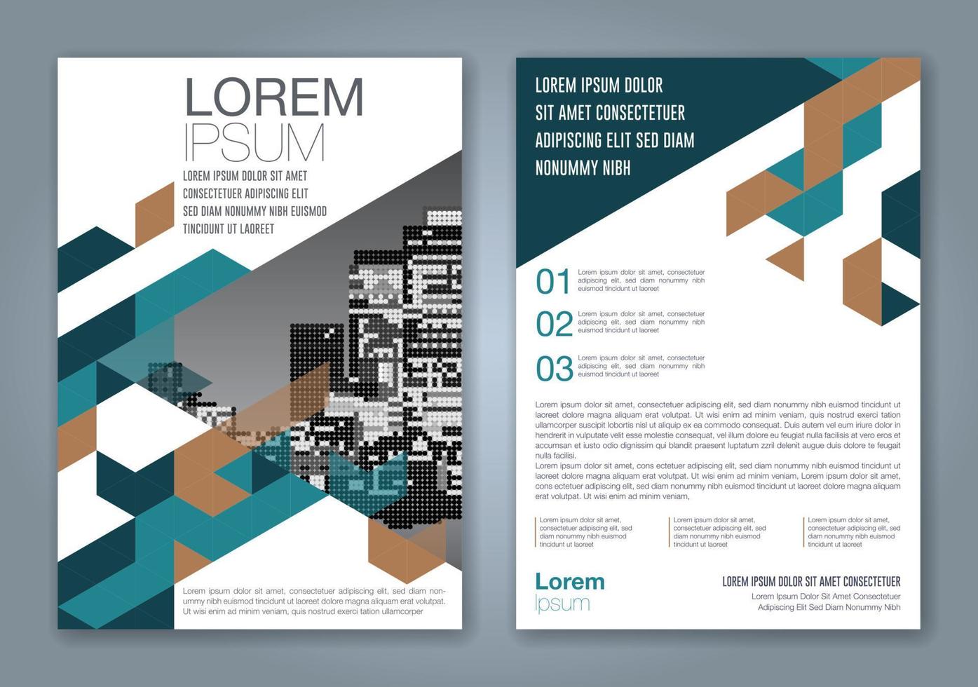 fondo de diseño de formas geométricas mínimas para informe anual de negocios portada de libro folleto folleto cartel vector