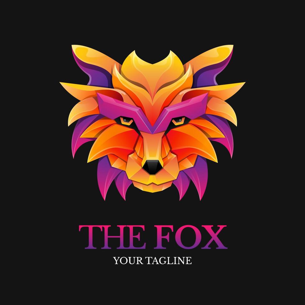 FOX Head illustration 01 vector