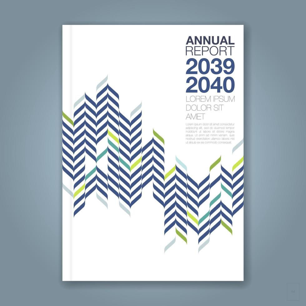 cover annual report green wing vector