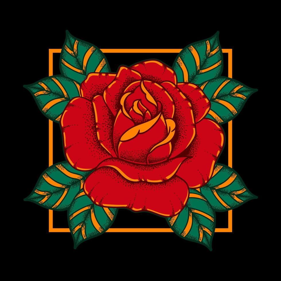 Rose hand drawn vector