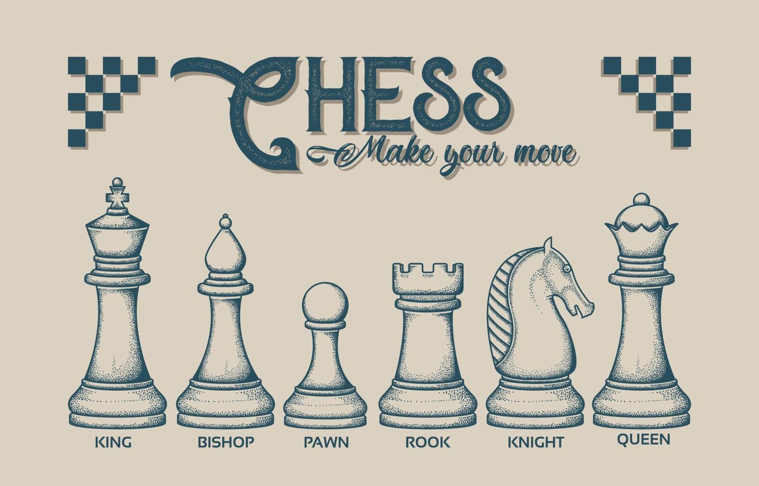 Chess Hand Drawn Vector