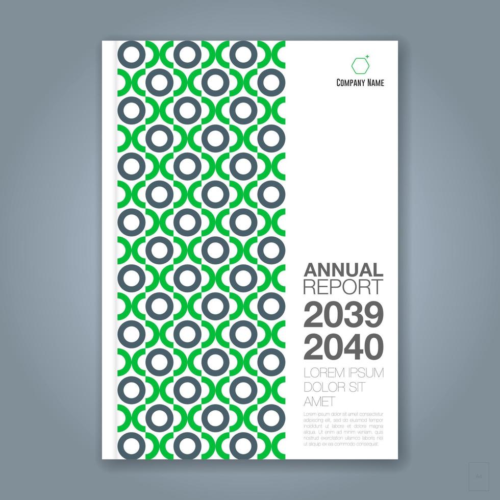 fondo de círculo geométrico mínimo abstracto para informe anual de negocios portada de libro folleto cartel de volante vector
