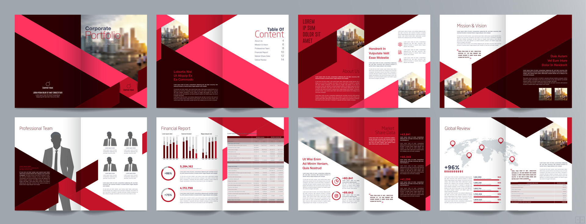 Corporate business presentation guide brochure template, Annual report Corporate business presentation guide brochure template, Annual report