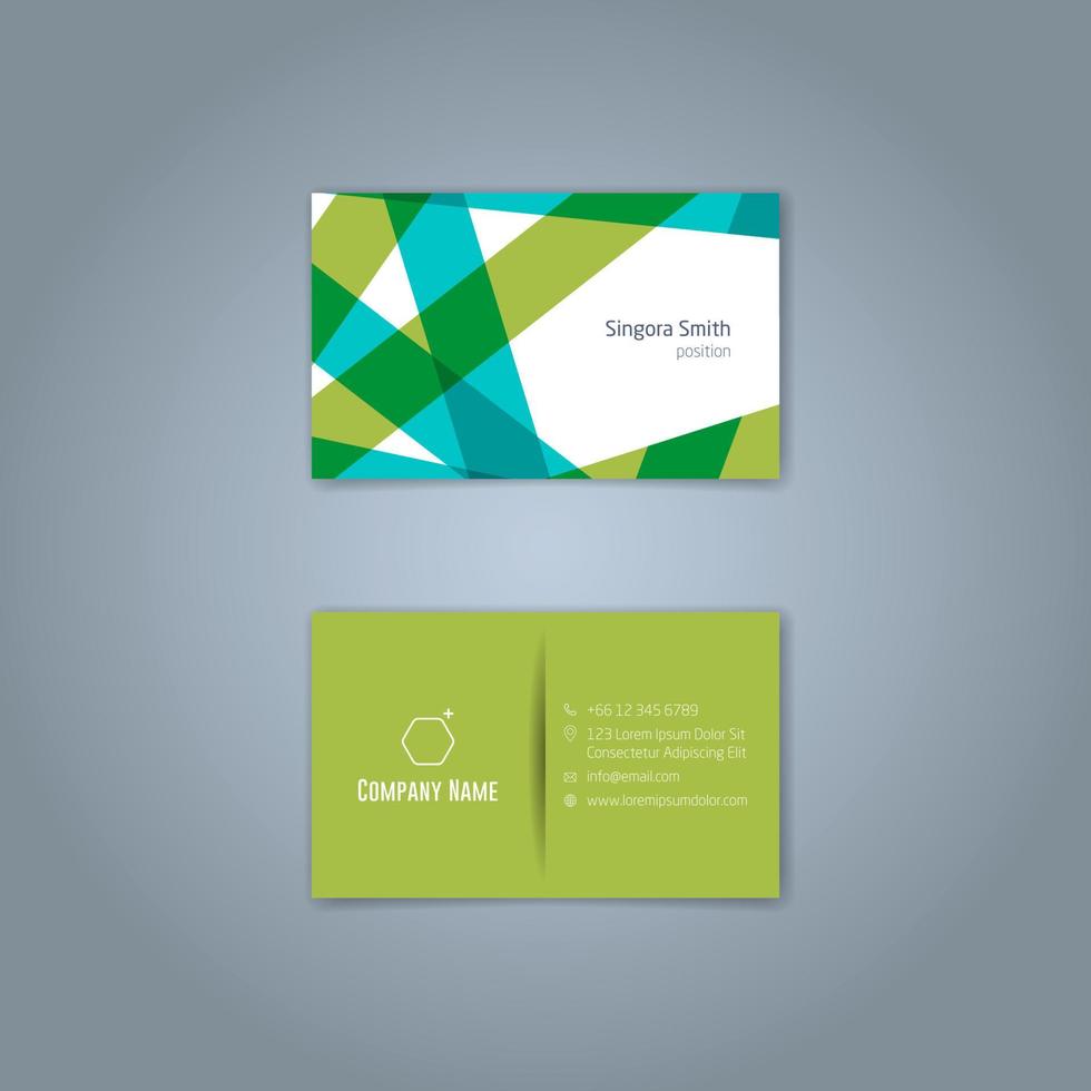 Modern trendy business card design template. Vector abstract creative business cards.