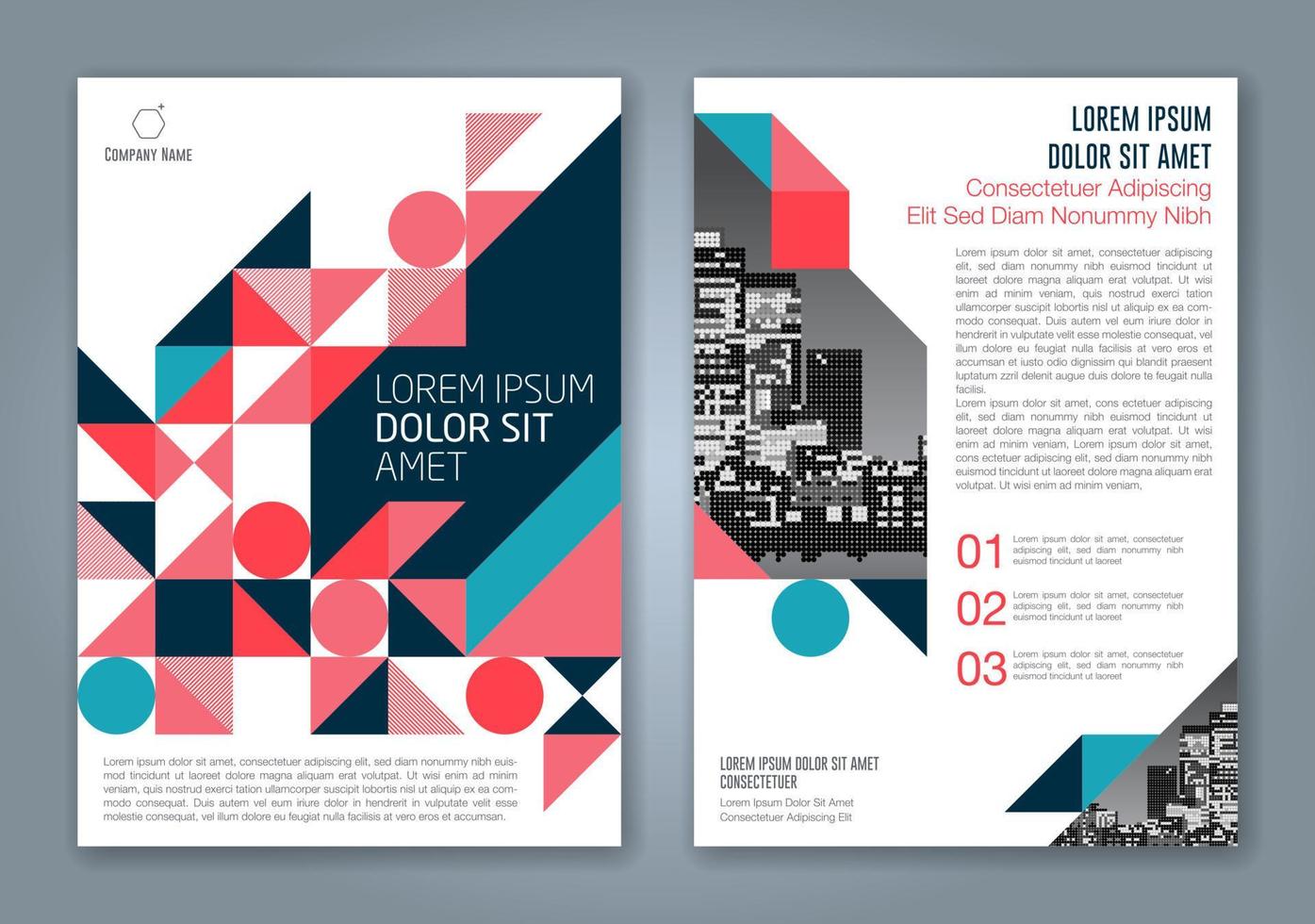 fondo de diseño de formas geométricas mínimas para informe anual de negocios portada de libro folleto folleto cartel vector