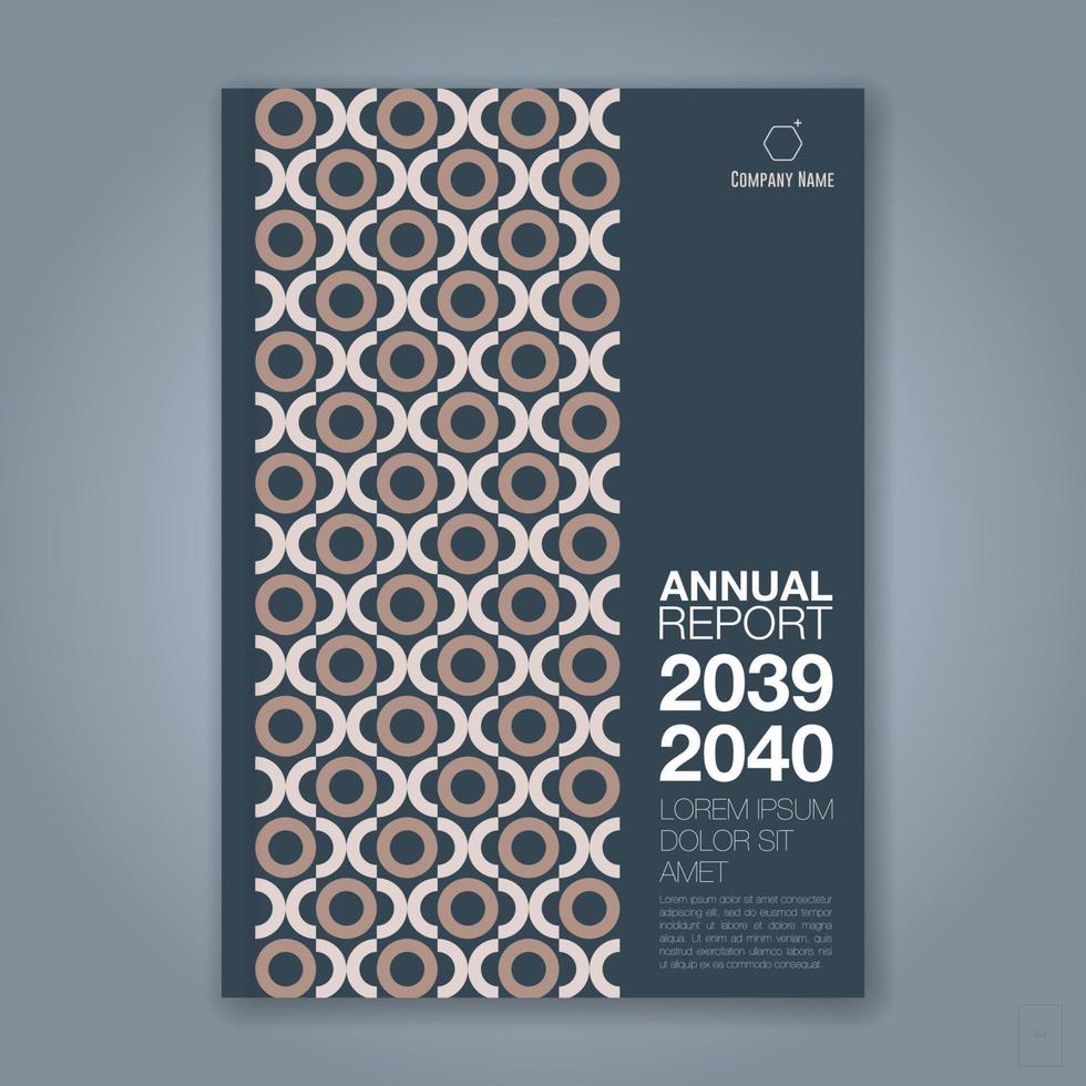 Abstract minimal geometric circle background for business annual report book cover brochure flyer poster vector