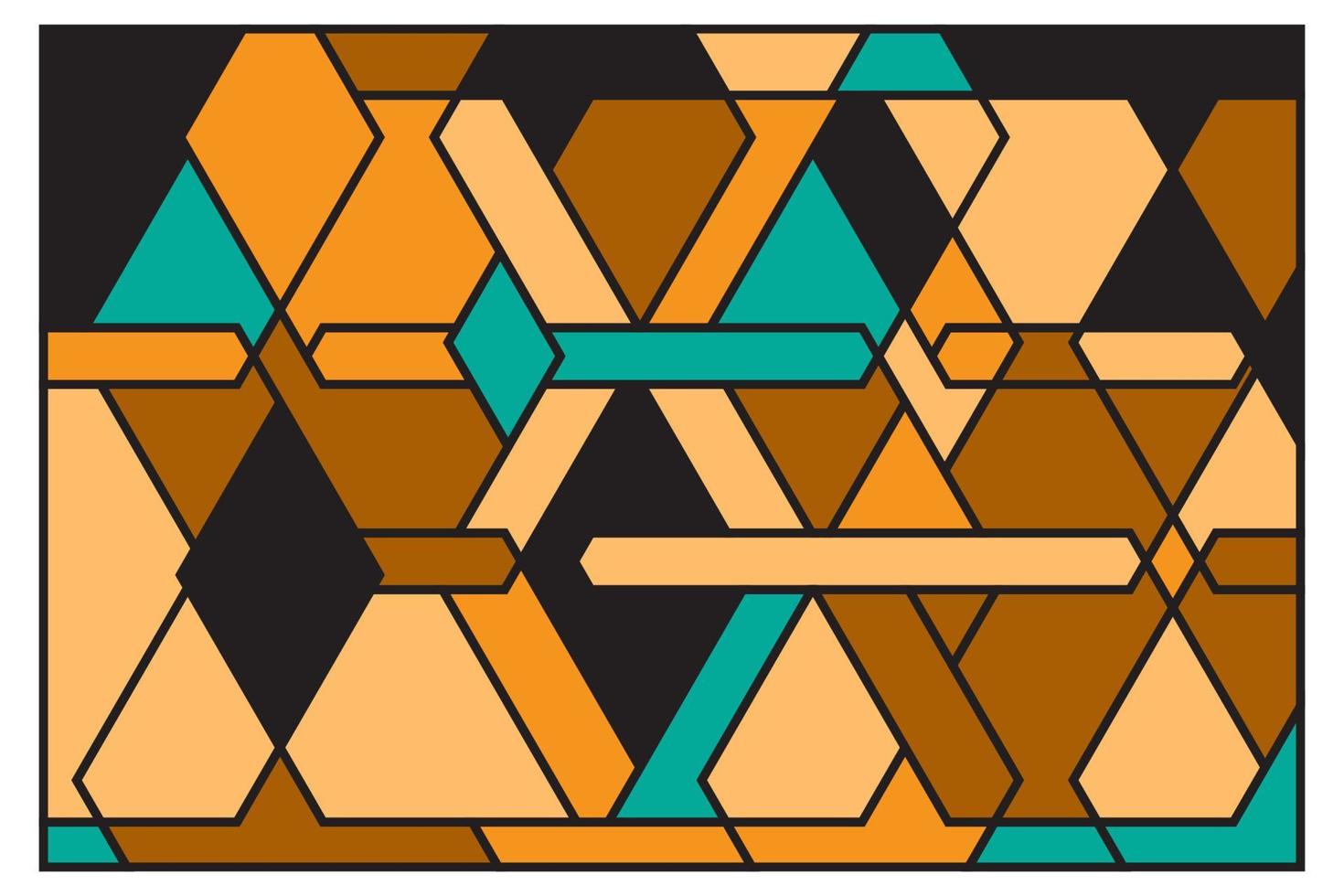 Abstract vector Background geometric shape with Bauhaus style