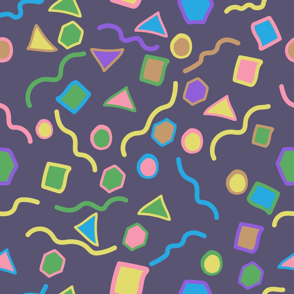 colorful Universal trend geometric shapes background. Design elements for children's book cover, wrapping paper,  Magazine, leaflet, billboard, sales promotion, flyer, brochure and book vector