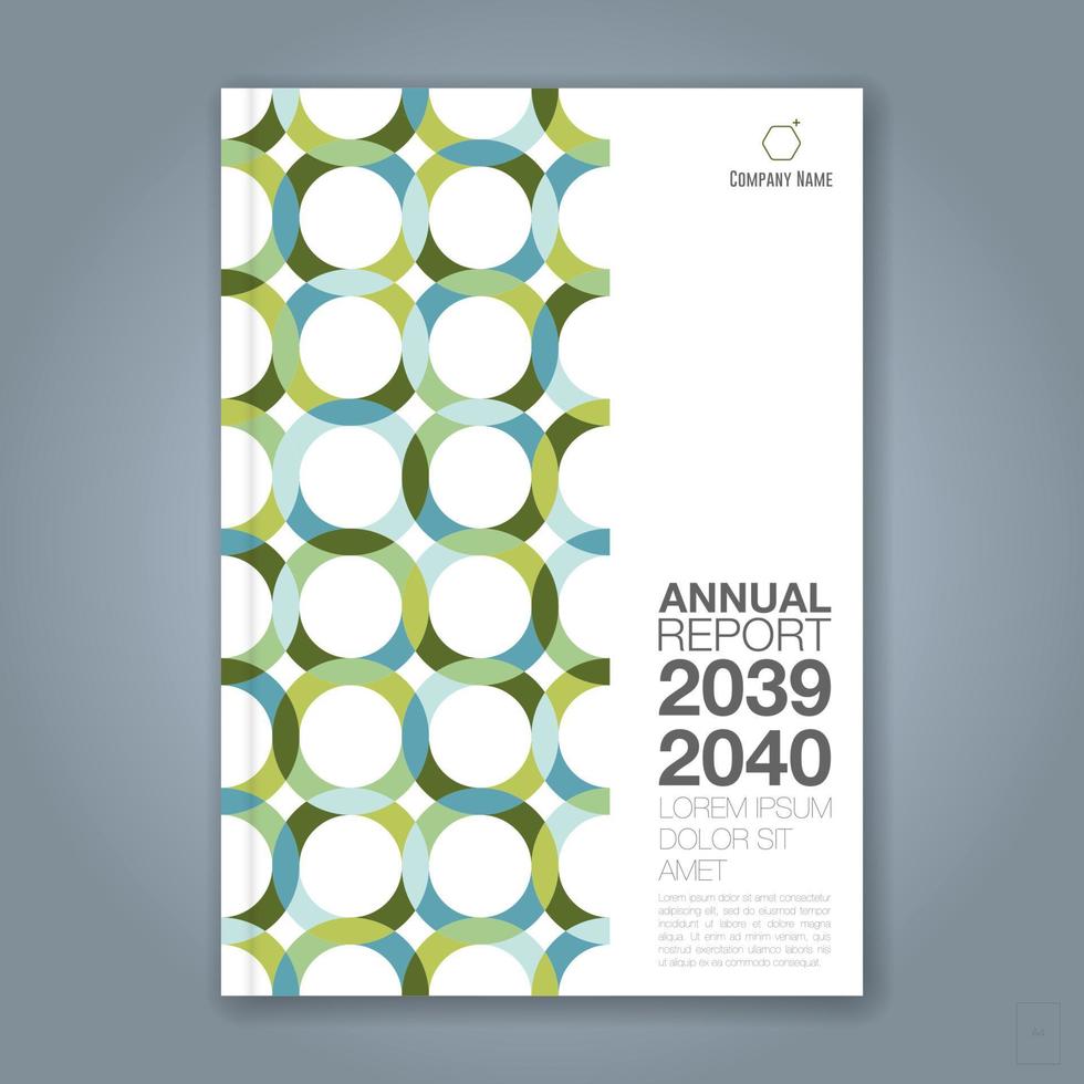 Abstract minimal geometric circle background for business annual report book cover brochure flyer poster vector