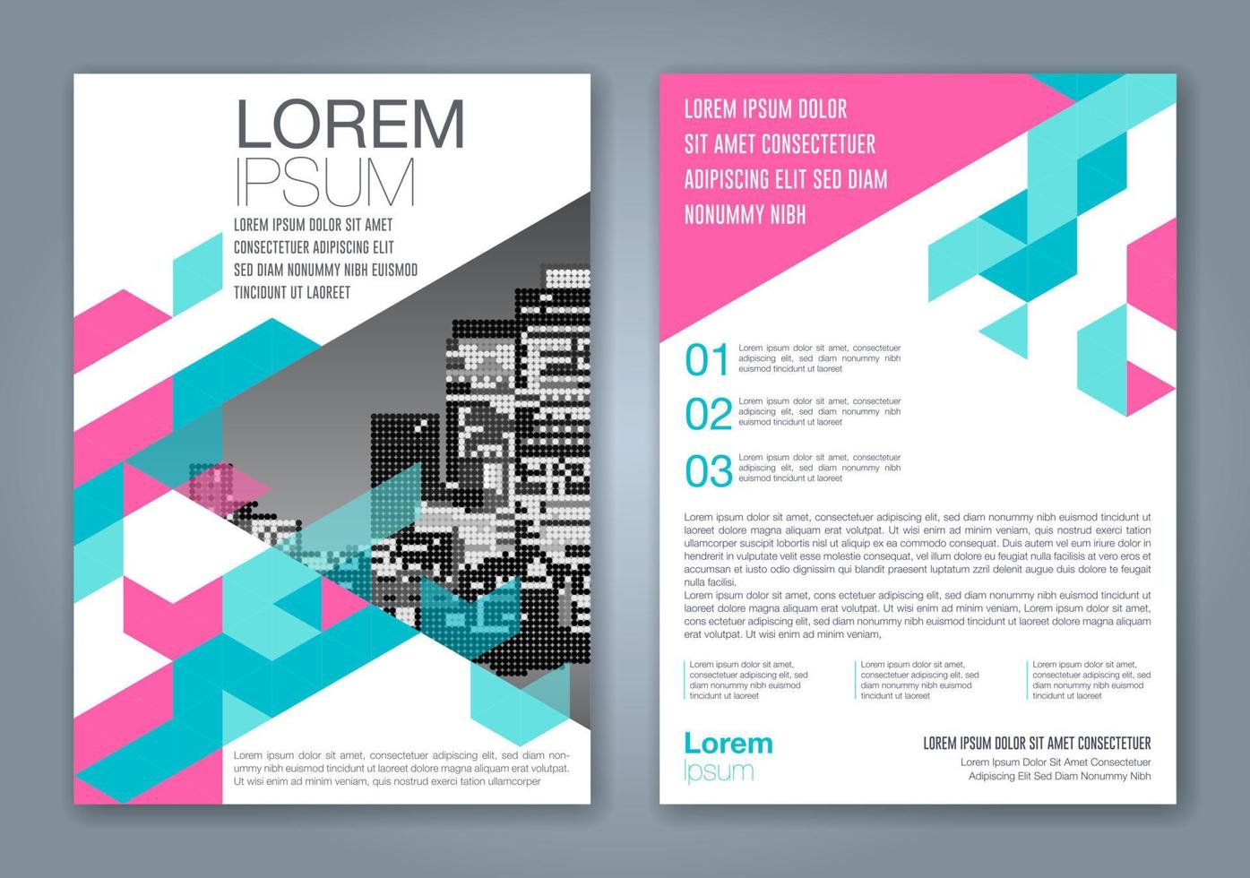 fondo de diseño de formas geométricas mínimas para informe anual de negocios portada de libro folleto folleto cartel vector