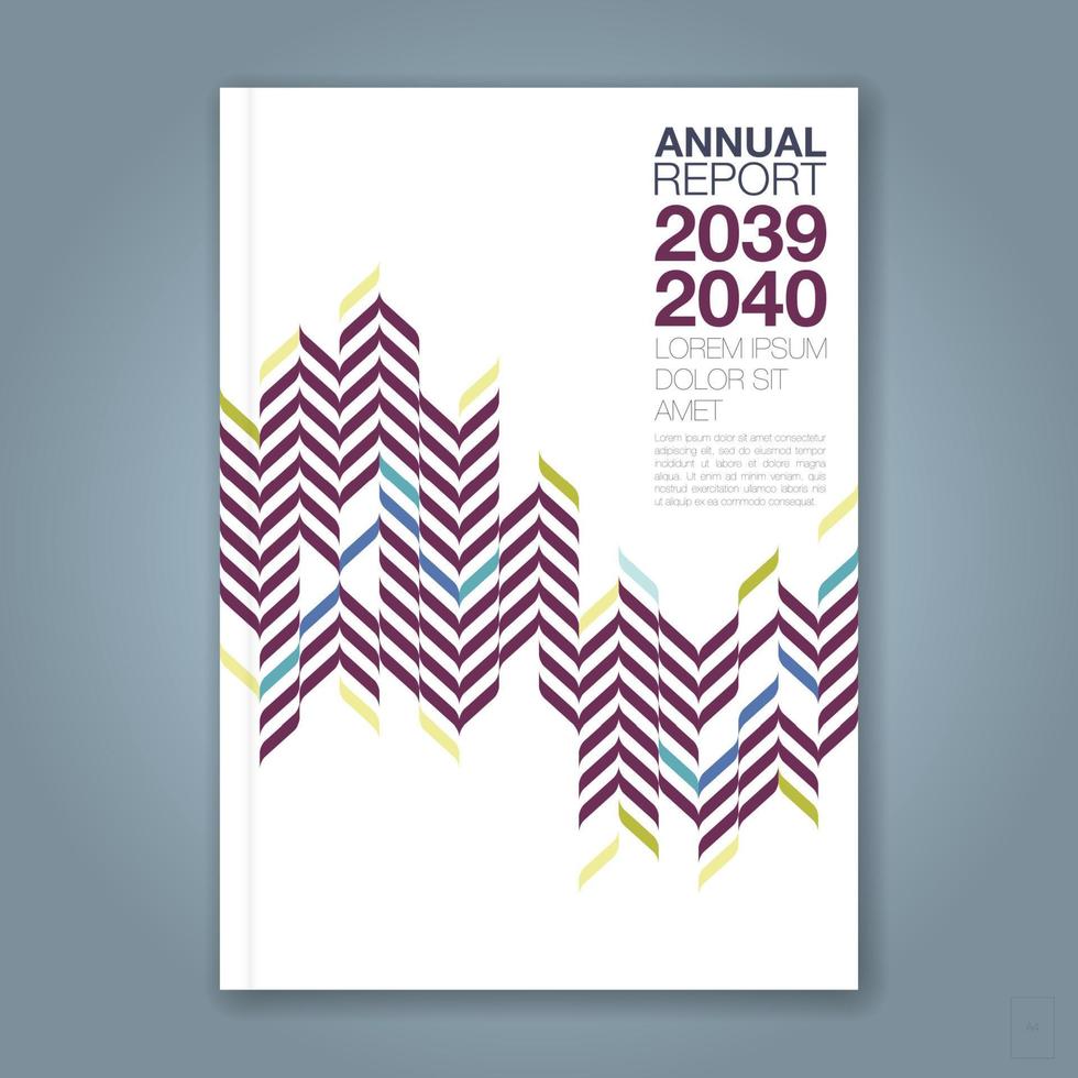 cover annual report green wing vector