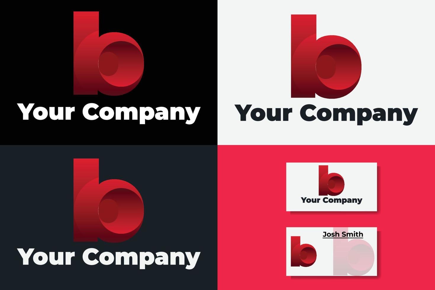 logo letter B 3d vector