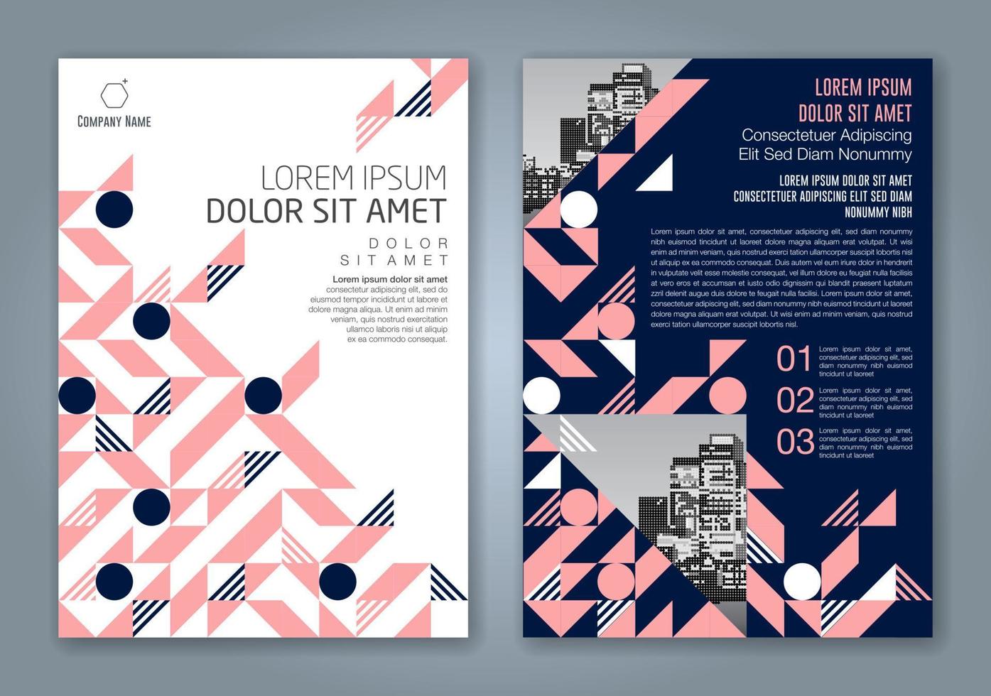 minimal geometric shapes design background for business annual report book cover brochure flyer poster vector