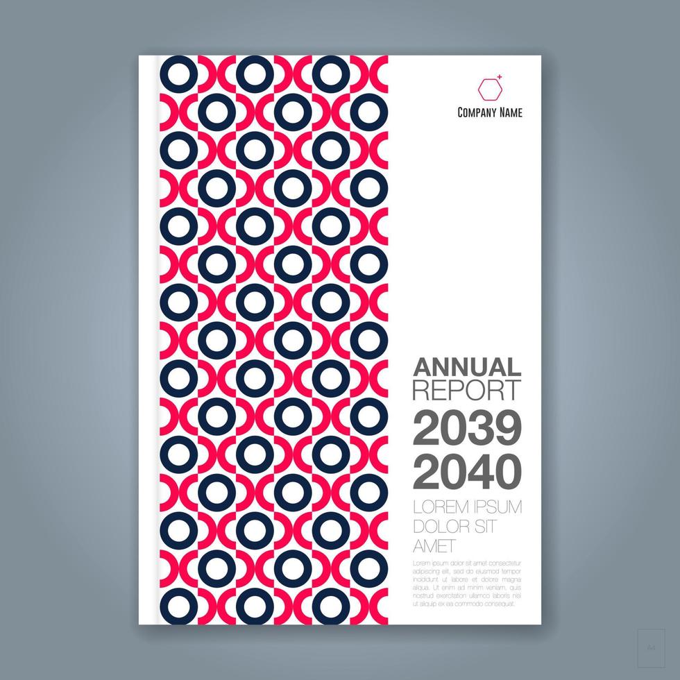 Abstract minimal geometric circle background for business annual report book cover brochure flyer poster vector