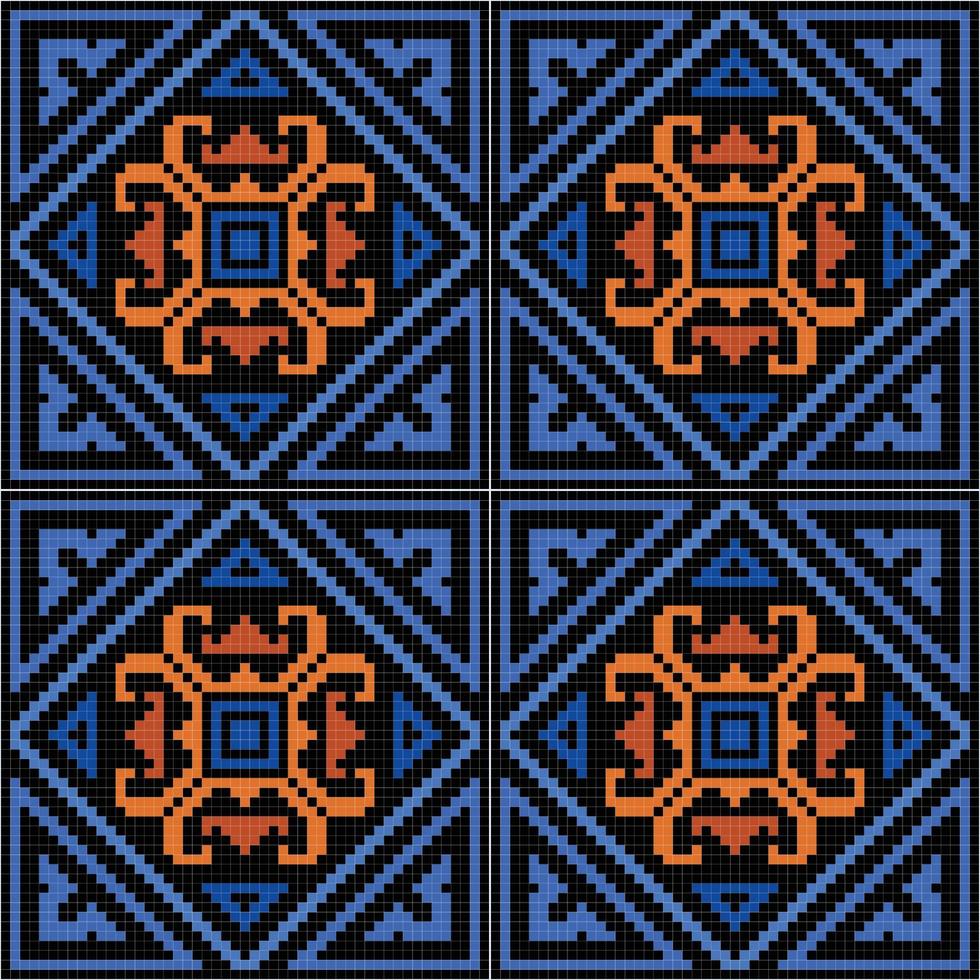 Abstract geometric design seamless pattern vector