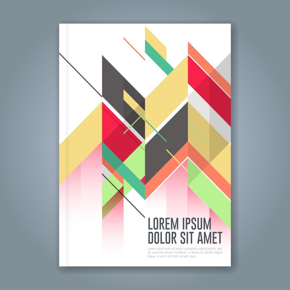 fondo de diseño de formas geométricas mínimas para informe anual de negocios portada de libro folleto folleto cartel vector