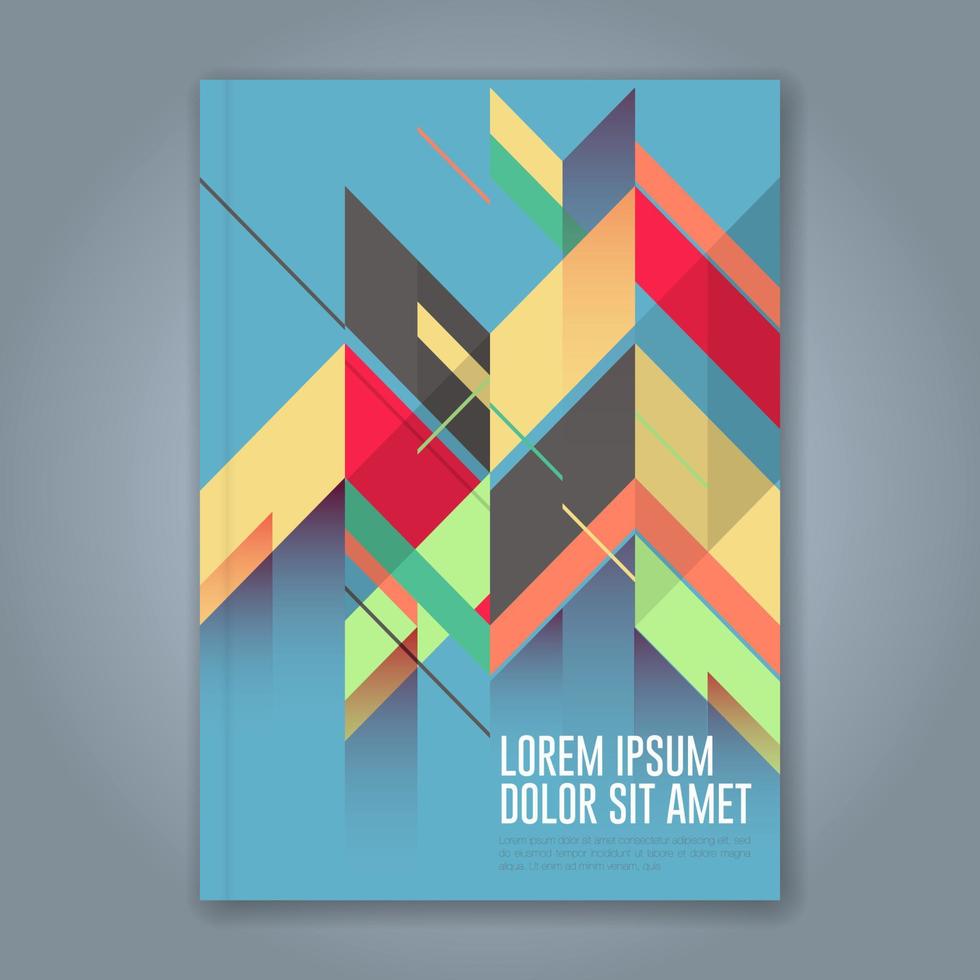 fondo de diseño de formas geométricas mínimas para informe anual de negocios portada de libro folleto folleto cartel vector