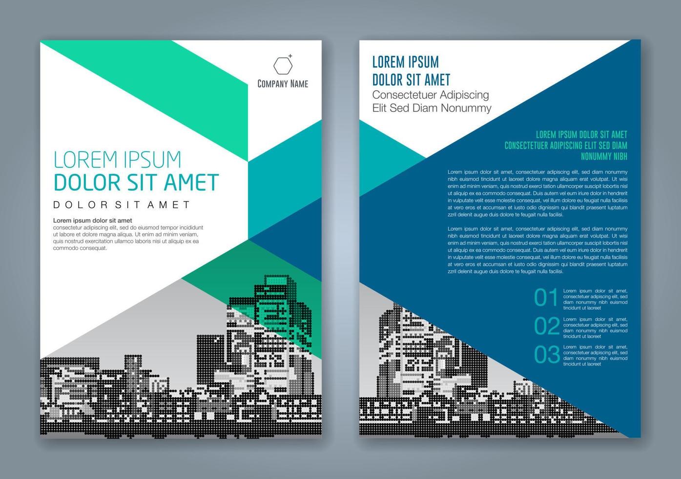 cover annual report 481 vector