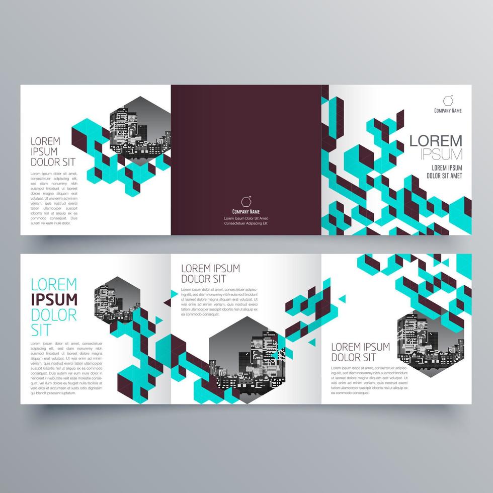 Brochure design 494 vector