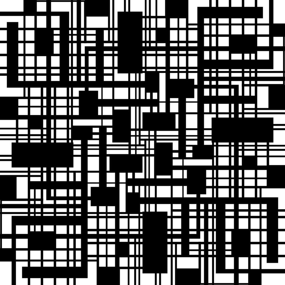 Abstract black and white geometric pattern vector