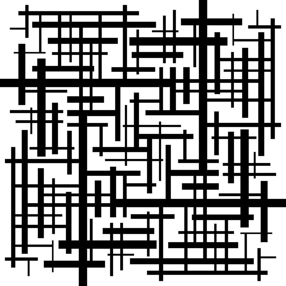 patrón geométrico abstracto en blanco y negro vector