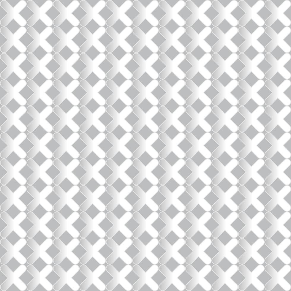 White geometric futuristic metal texture, seamless background vector