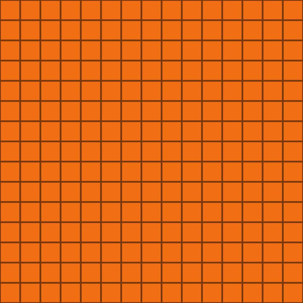 Seamless abstract pattern with many geometric orange squared with black edge line boxes. Vector design. Paper, cloth, fabric, technology, dress, print, harvest, halloween, fall concepts.