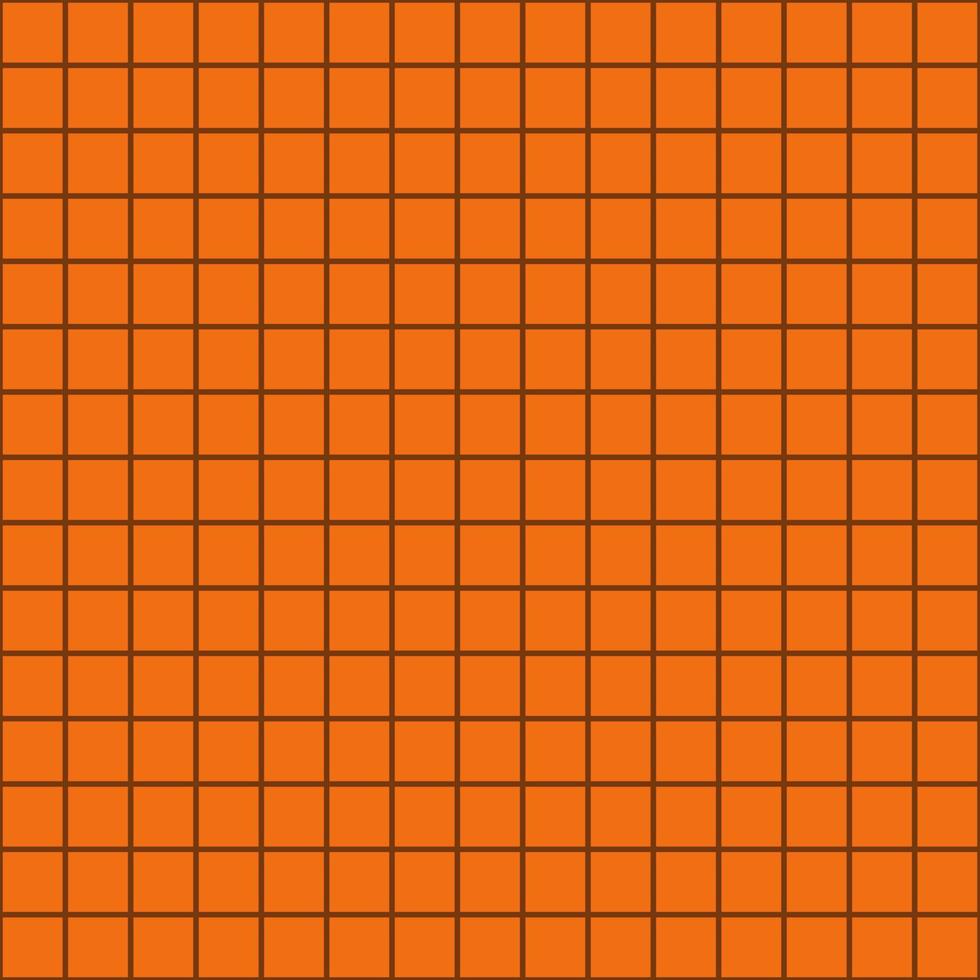 Seamless abstract pattern with many geometric orange squared with black edge line boxes. Vector design. Paper, cloth, fabric, technology, dress, print, harvest, halloween, fall concepts.